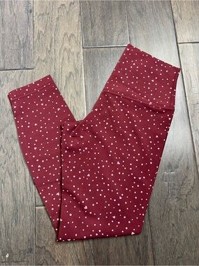 Lululemon NEW Align No Line High-Rise Pant 25" Heart Scatter Dot Print Candy